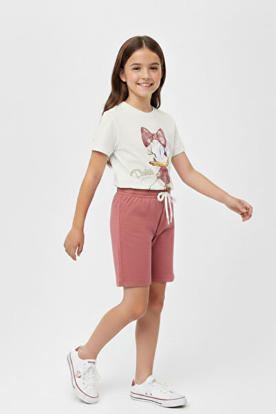 NEWKİDS Daisy Print Girl's Shorts Set