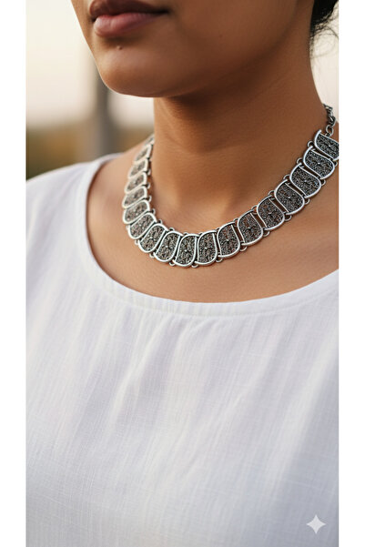 PETEK AKSESUAR ETHNIC BOHEM METAL NECKLACE