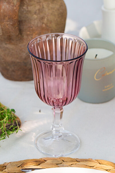 Rakle Splendid 4'lü Kadeh Seti Mürdüm 240 cc