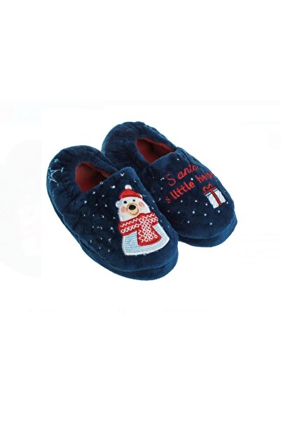 OEM Papuci de iarnă pentru copii, model de Crăciun, urs polar, interior căldu...