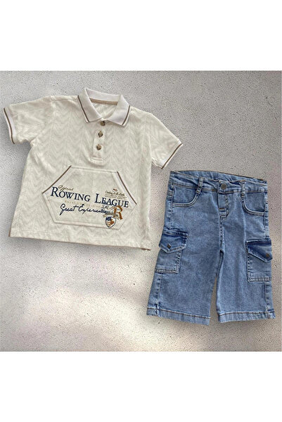 BİGÜMEX Αγόρι Καλοκαιρινό Σετ με τζιν σορτς