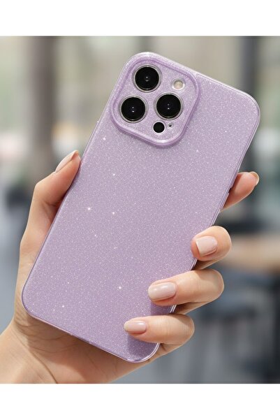 halkhouse iPhone 14 Pro Kılıf Premium Simli Göz Alıcı Darbe Emici Kamera Koru...
