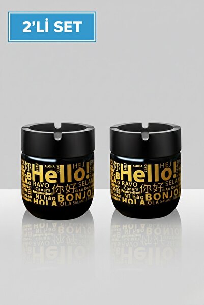 LE PARİS 2'li Set Kokusuz Küllük - Dumansız, Rüzgar Önleyici Kapaklı Dekorati...