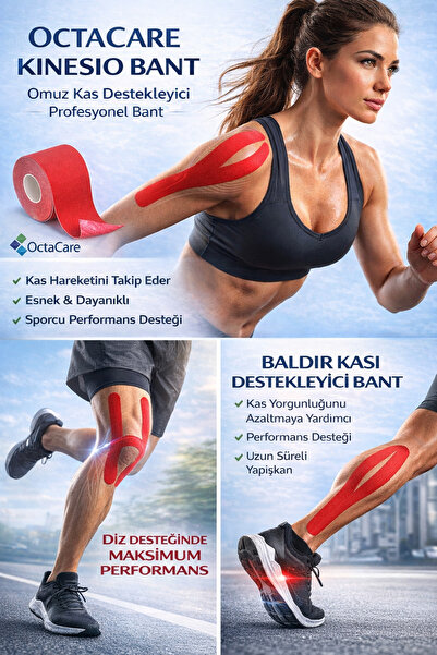 Octacare Athlete's Tape 5 Meters X 5 cm Kinesio Tape Beauty Cotton Kinesyo fo...