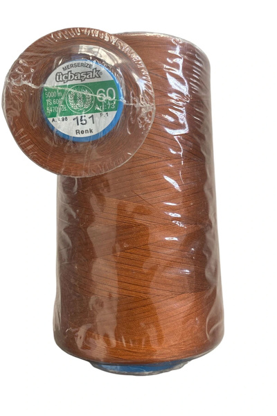 BİGÜMEX Ață de cusut cu trei vârfuri 60Nr Ață de bumbac mercerizată 5000m 1BUC