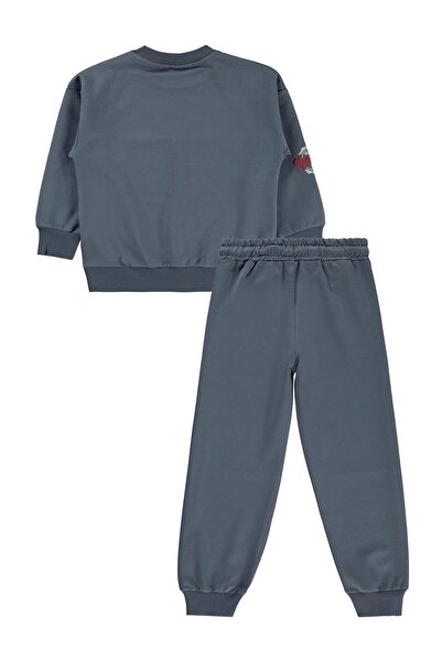 Mışıl Set de trening pentru copii cu imprimeu pe mâneci, 6-9 ani - Gri 7-8 ani