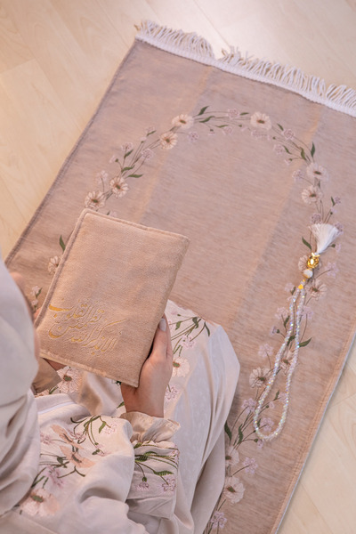 tulteks TÜLTEKS NAMAZ SETİ ÇİÇEKLİ LÜKS KALİTE