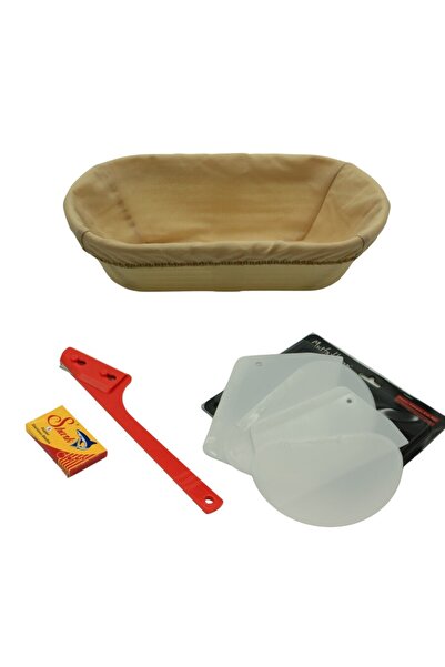 dinckitchen Ekmek Yapım Seti Oval 30 Cm Bezli