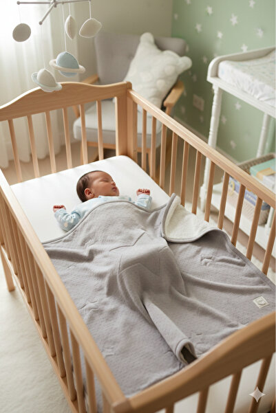 Miespiga Welsoftlu Kışlık Pamuklu Triko Bebek Battaniyesi Northstar