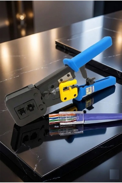 Derwell Yeni 2025 Nesil Rj45 Pense Ezrj45 Sıkma Pensesi Rj11 Rj12 Rj45 Ethern...