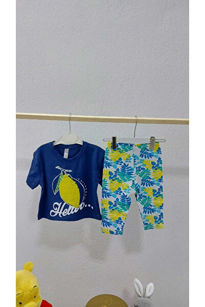 BABY FRESCO DEVOJČICA, PAMUK, DEZEN SA LIMUNOM - SET GORNIJA I DONJICA SA ŠLJ...