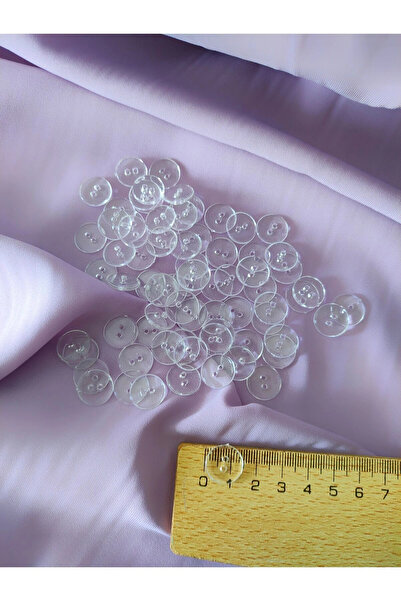 BİGÜMEX 24 Size Transparent Buttons - 20 Pieces (15,2mm!)