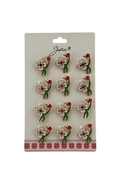 Flippy Set 12 Brose Martisor Primavara Trifoi cu Buburuza