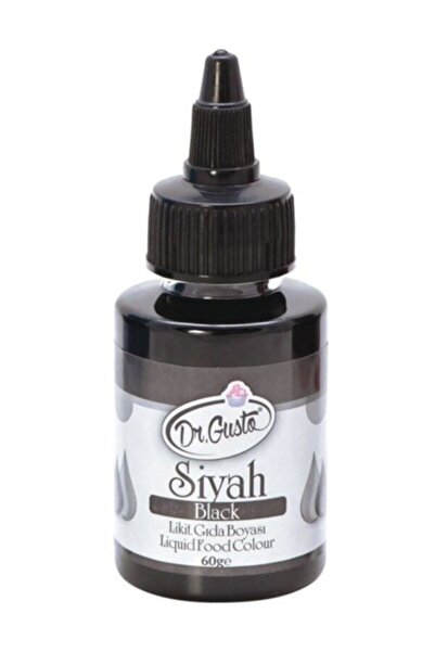 Dr. Gusto Likit Gıda Boyası Su Bazlı Siyah 60 Gr