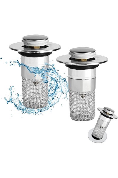 KATLION Σετ 2 βαλβίδων για νεροχύτη, καθολικό φίλτρο για μπάνιο/κουζίνα, σχεδ...