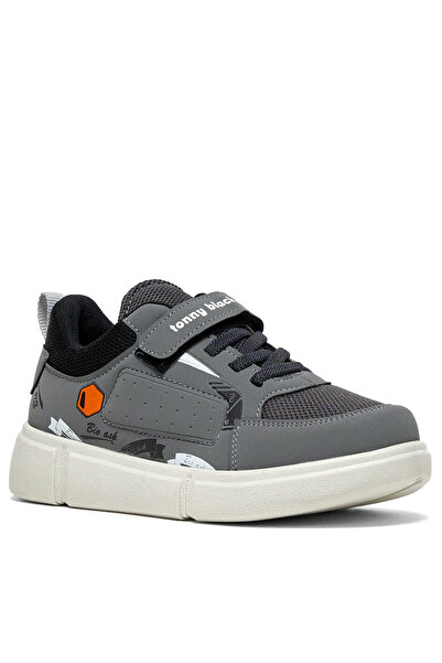Tonny Black Pantofi cu velcro, unisex, negri, afumati, confortabili