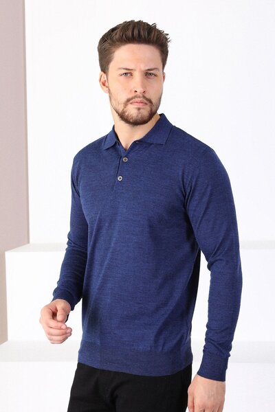 Ferraro A.Laci Polo Collar Superfine Men's Knitwear Sweater