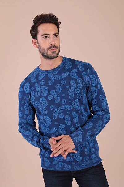 Ferraro سترة من القطن والحرير برقبة دائرية - ساكس