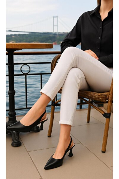 37Numara BÜYÜK NUMARA KADIN PARLAK SİYAH STİLETTO 41-42-43-44-SİYAH