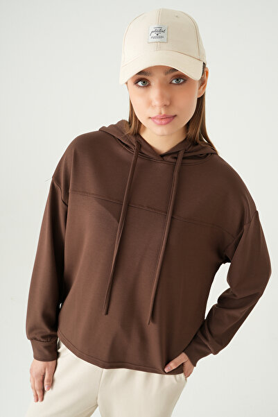 Rays 8308A Stripe Detail Tunic Brown