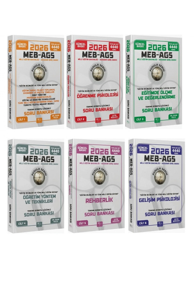 CBA Akademi CBA Yayınları 2026 MEB-AGS Eğitim Bilimleri Tüm Dersler Soru Bank...