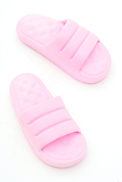 Tonny Black Жіночі рожеві зручні капці з відкритим носком та шліпанцями