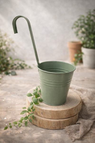 tutku home Metal Askılı Ferforje Saksı