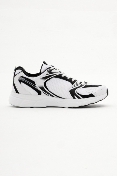 Tonny Black Pantofi sport unisex, alb, negru, confortabil, cu talpă Faylon, c...