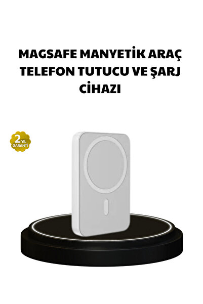 Genel Markalar Manyetik Kablosuz Powerbank – iPhone 12/13/14/15 Uyumlu, Hızlı...