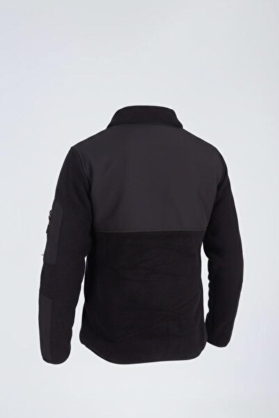 Vatan Tekstil Erkek Slim Fit Tam Fermuarlı 4 Cepli Dik Yaka Softshell Garnili Polar