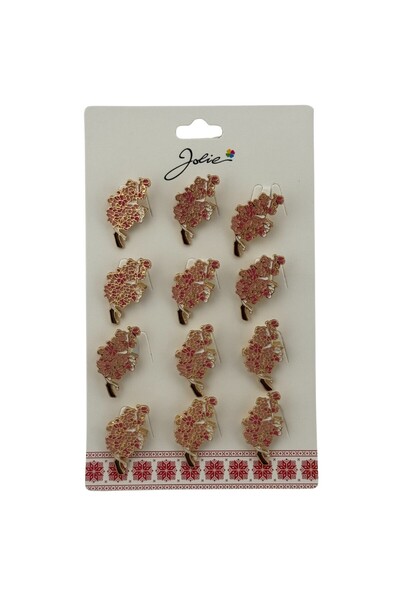 Flippy Set 12 Brose Martisor Buchet de Flori Roz