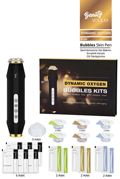 Beauty Vogue Bubbles Skin Pen Dynamic Oxygen Dermapen Oksijenli Cilt Bakım Ci...
