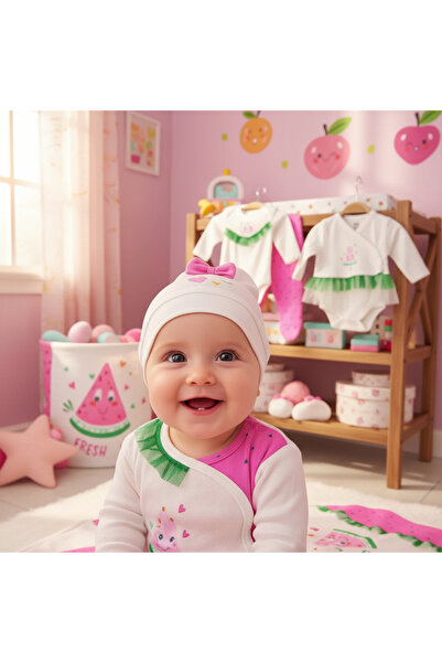 MİLAYS LİFE HOME COLLECTİON مجموعة ملابس لطيفة للأطفال البنات من عمر 0-3 أشهر...