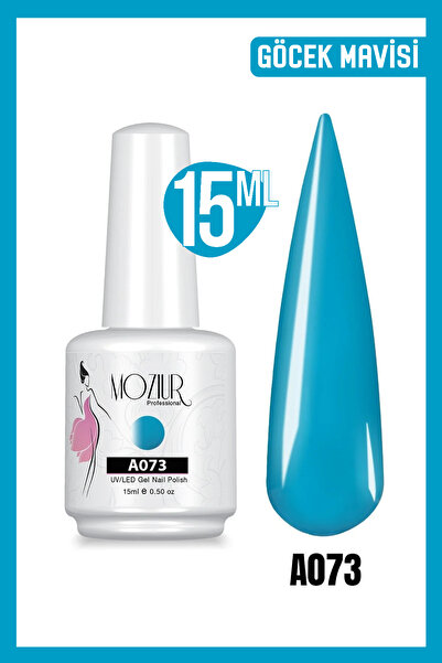 MOZIUR Kalıcı Oje Uv Led A073 (MAVİ SERİSİ) 15ml
