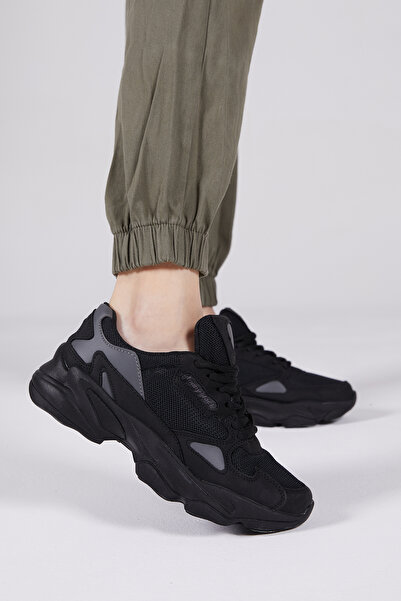 Tonny Black حذاء رياضي أسود للجنسين Zhr