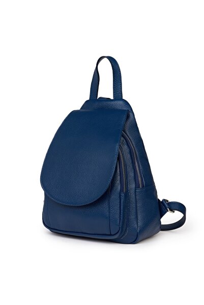 myOwn Dante Blue Leather Backpack
