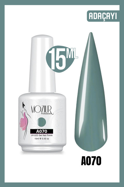 MOZIUR Kalıcı Oje Uv Led A070 (YEŞİL SERİSİ) 15ml