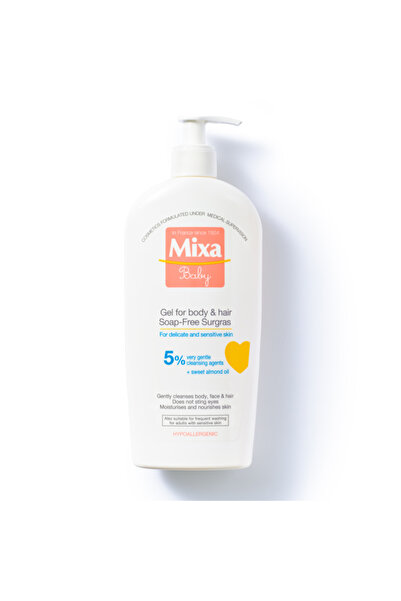 MİXA Gel de dus fara sapun Mixa Baby Surgras pentru corp si par
