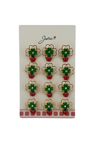 Flippy Set 12 Brose Martisor Primavara Trifoi Dublat cu Buburuza pe Ea