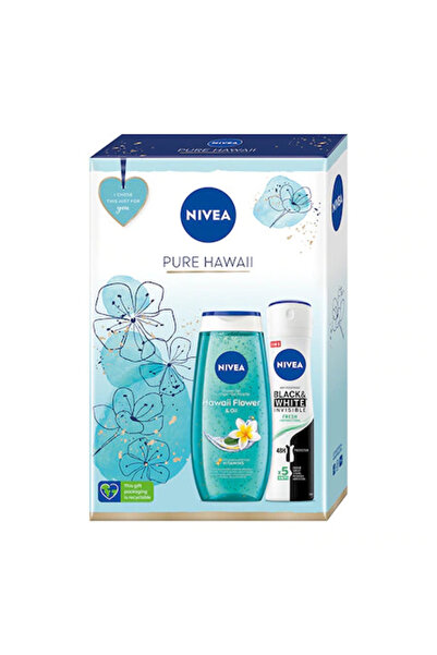 NIVEA Pure Hawaii Set: Shower Gel 250 ml + Deodorant Spray 150 ml