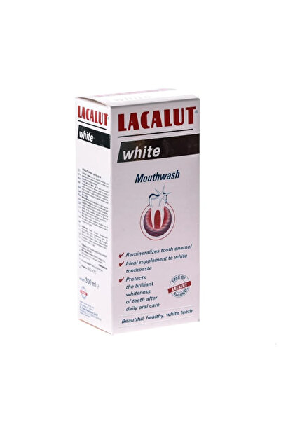 lacalut Apa de gura Lacalut White Antiplaque, 300 ml