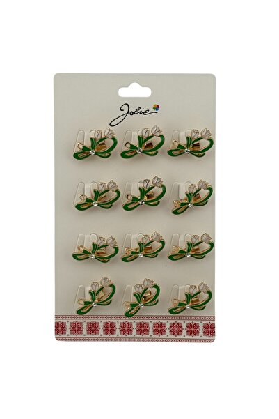 Flippy Set of 12 Spring Snowdrop Brooches with Stone