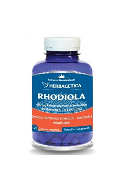 herbagetica Rhodiola Zen Forte Supliment alimentar Herbagetica, 120 capsule