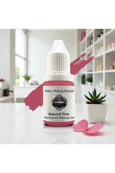 S-İRON COSMETİC Kalıcı Makyaj Dudak Boyası Natural Pink 12ml