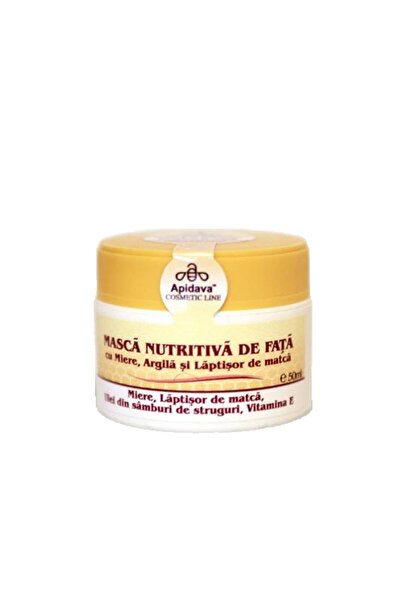 Apidava Cosmetic Line Mască facială Apidava cu miere, argilă și lăptișor de m...