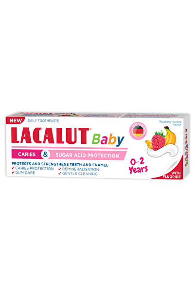 lacalut Pastă de dinți pentru bebeluși 0-2 ani, anticarie și protecție împotr...