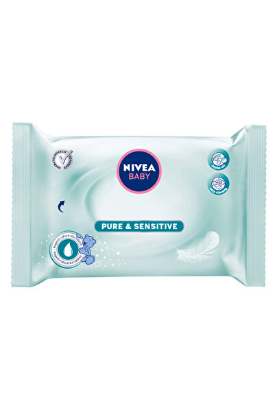 NIVEA Șervețele umede pentru bebeluși, Nivea Baby Pure & Sensitive, 63 bucăți