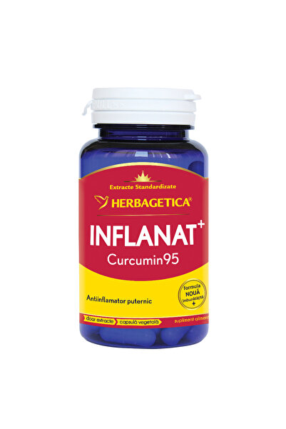herbagetica Supliment Alimentar Inflanat + Curcumin 95 Herbagetica, 30 capsule