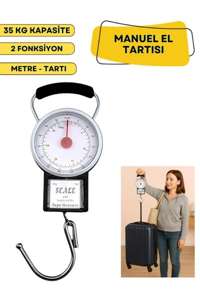 Macrostar Manuel El Terazisi 35 Kg Kapasiteli Sabitleme İbreli El Kantarı ve ...