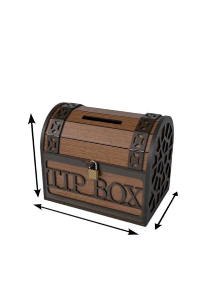 Genel Markalar Kilitli Tip Box Bahşiş Kutusu Ve Kumbara Sandık Tipi 14/17/12 ...